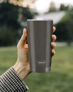 Copo Termico Inox Com Tampa Transparente 600Ml - Imagem 2