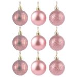 Bola Tb Cristal 5Cm 9Pcs Rose - Imagem 2