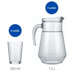 GINGA CJ JARRA 1,5L C 04 COPOS 265 ML - Imagem 3