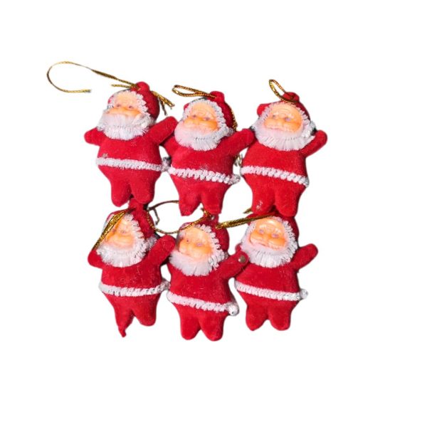 ENFEITE PAPAI NOEL 4,5 cm C/6 1101N B