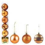 Bola Tb Cristal 6Cm 6Pcs Bronz