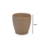 Vaso Para Planta Rattan Redondo Pequeno 4,6 Litros - Imagem 4