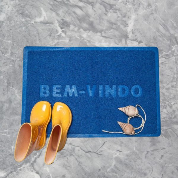 Capacho Bem Vindo Pvc Atual 58Cmx38Cm