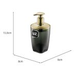 PORTA SABONETE LIQ. PREMIUM PRETO  DOURADO - Imagem 2