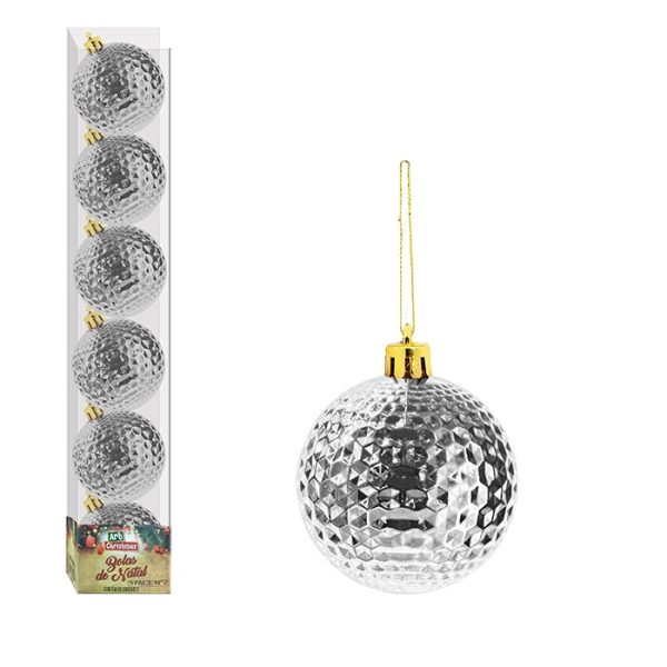 Bola Tb Space 7Cmx6Pcs Prata