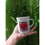 Caneca Americana Branca Dec Namorados - Hr Porcelanas