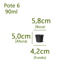 Pote Holambra Np06 Preto - Imagem 2