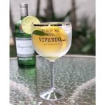 Taca De Gin C/ Borda Dourada 600 Ml Transparente - Imagem 2