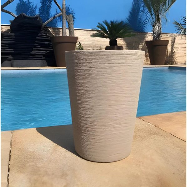 Vaso Coluna Cone Redonda 28X23Cm Ref050