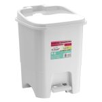 Lixeira Quadrada De Plastico Com Pedal E Tampa - 15 Litros - Imagem 4