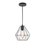 Pendente Diamante De Metal Ferro Esposto 18X18Cm - Imagem 3