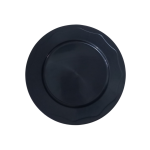 Prato Para Sobremesa De Plástico - Preto