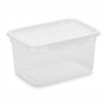 Pote Com Trava 900Ml Alto Transparente