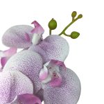 Qx Orquidea Pintinhas Lilas X9 95Cm 64654 Flor Artificial - Imagem 2
