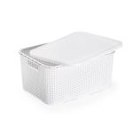 Mini Caixa Rattan Branca - 7 L - Imagem 4