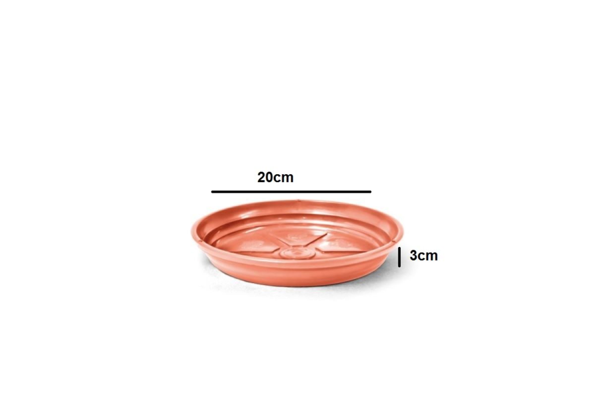 Prato Para Vaso De Plastico Redondo 04 - Imagem 4