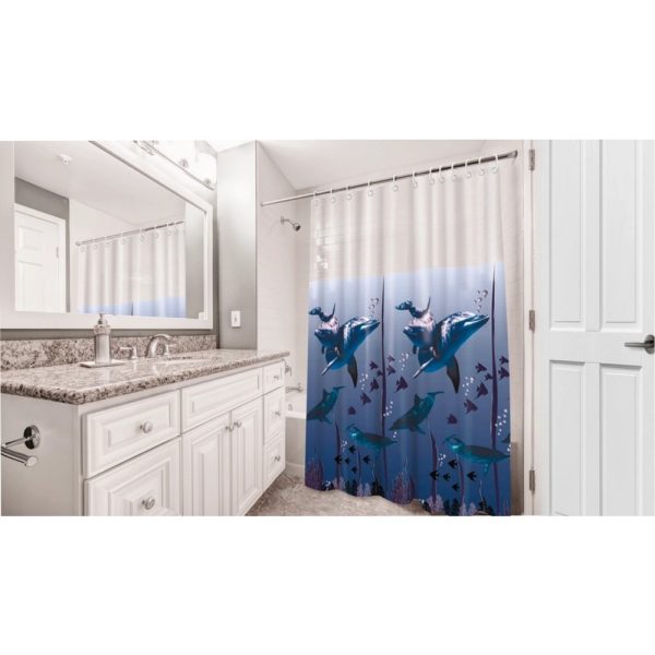 Cortina De Box Vinil Visor Retangular Transparente