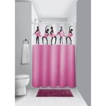 Cortina De Box Vinil Com Visor Retangular Estampad - Imagem 5