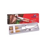 1-040 Conjunto Churrasco 2Pcs 1Faca,1Garfo - Imagem 3