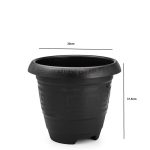 Vaso  Redondo Gg 15L-  Preto - Imagem 2