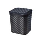 Lixeira de Pia Rattan com Tampa Preta 5 Litros - Imagem 3