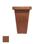 Vaso  Grego Quadrado 29,5 Litros - Terracota - Imagem 2