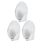 Cabide Auto Colante Inox - 4 Unidades - Oval - 7892017108496 MG2806