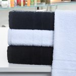 Toalhas De Rosto Profissional 100% Algodão - Preto, Branco