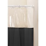 Cortina De Box Vinil Com Visor Retangular Lisa - Imagem 3