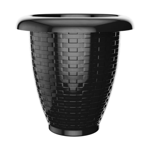 Vaso Redondo Rattan Nº 40 - 26L | Cores Cappuccino ou Preto