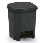 Lixeira Rattan 6 L - Preta