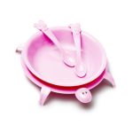 Kit Prato Tartaruga C/2 Colh. Rosa