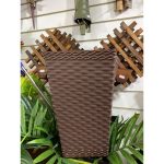 Vaso Para Planta Rattan Pequeno Modelo Twister 12 Litros - Imagem 2