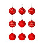 BOLA TB ESCRITA 5CM C/9PCS VERMELHA - Imagem 3