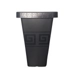 Vaso  Grego Quadrado G 29,5L - Preto - Imagem 4