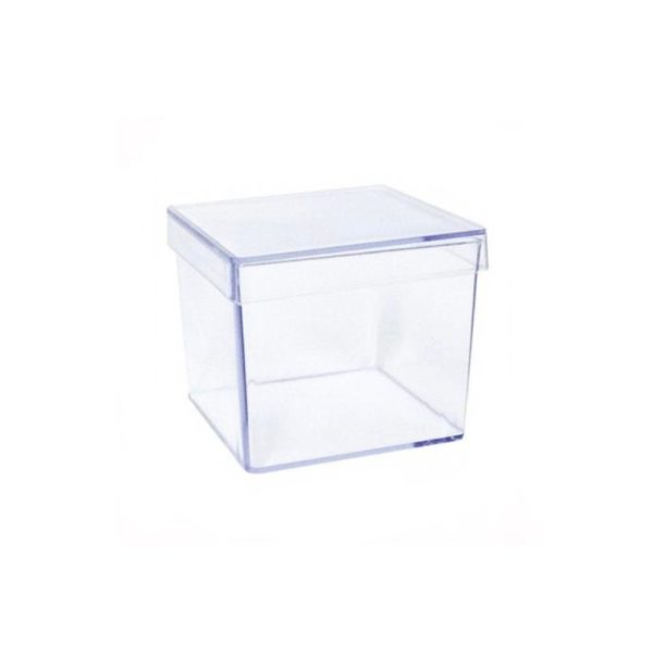Caixa Cristal 5X5Cm Unidade - Transpare