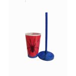 Copo Fest 400 Ml C/ Tampa E Canudo- Aranha - Imagem 2