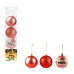 Bola Tb Cristal 8Cm 4Pcs Verme