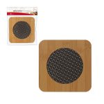 Descanso De Panela Quad. C/Tela Madeira - Zein - Imagem 6