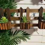 Grade Cerquinha 51X20 C/3 Vasos Madeira