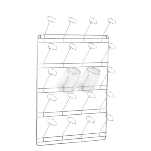 3205 Suporte Escorredor Para Copos De Parede 20 Espaços