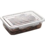 Pote Com Trava 270Ml Baixo Transparente