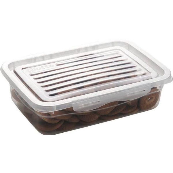 Pote Com Trava 270Ml Baixo Transparente