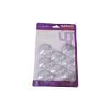 Ganchos Com Ventosa Kit 8Pcs Plastico - Imagem 2