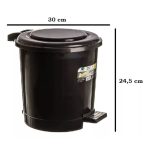 Lixeira Elegance C/ Pedal Preto - Imagem 2