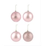 Bola Tb Cristal 8Cm 4Pcs Rose - Imagem 2