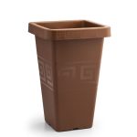 Vaso  Grego Quadrado 29,5 Litros - Terracota - Imagem 4