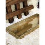 Bandeja 10X25 Decorativa de Vidro Luxuosa – Elegância e Versatilidade