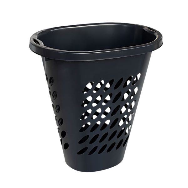 Cesto Oval Elegance Preto 60 Lts Coleta Seletiva 7898280076395