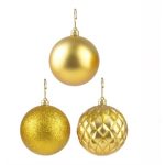 Bola Tb Diamante 8Cm 4Pcs Dour - Imagem 2